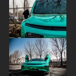 Ravoony Plus Glossy Chrome Mint Green Car Vinyl Wrap