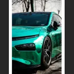 Ravoony Plus Glossy Chrome Mint Green Car Vinyl Wrap