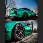 Ravoony Plus Glossy Chrome Mint Green Car Vinyl Wrap