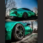 Ravoony Plus Glossy Chrome Mint Green Car Vinyl Wrap