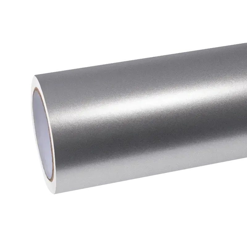 Ravoony Plus Matte Metallic Silver Car Vinyl Wrap