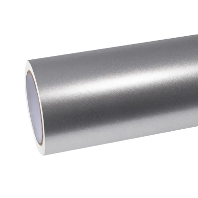 Ravoony Plus Matte Metallic Silver Car Vinyl Wrap 01