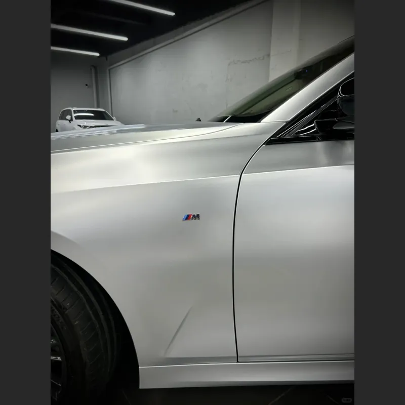 Ravoony Plus Matte Metallic Silver Car Vinyl Wrap