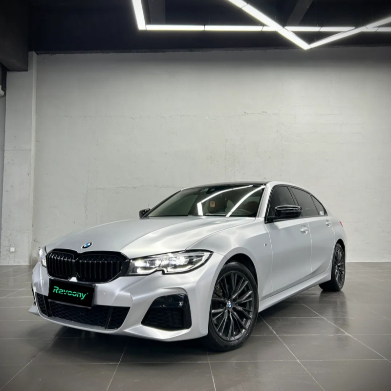 Ravoony Plus Matte Metallic Silver Car Vinyl Wrap