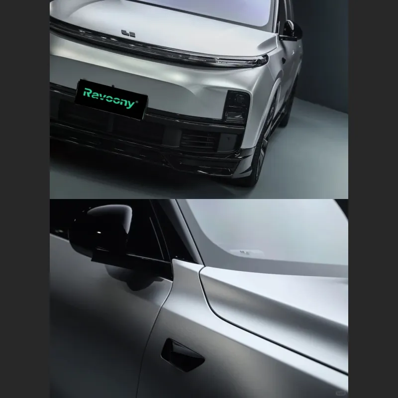 Ravoony Plus Matte Metallic Silver Car Vinyl Wrap