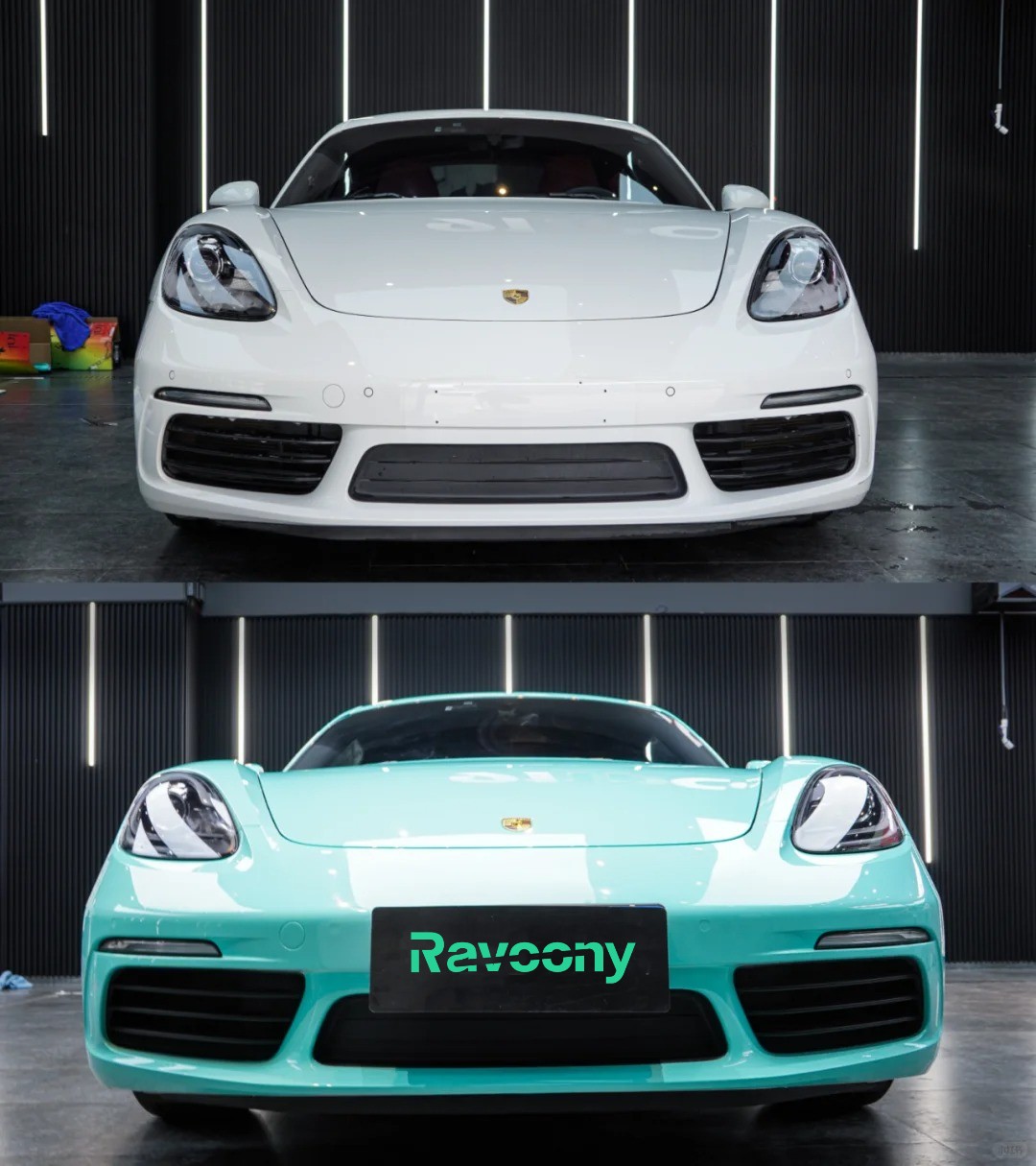 Ravoony Plus Glossy Tiffany Blue Car Vinyl Wrap