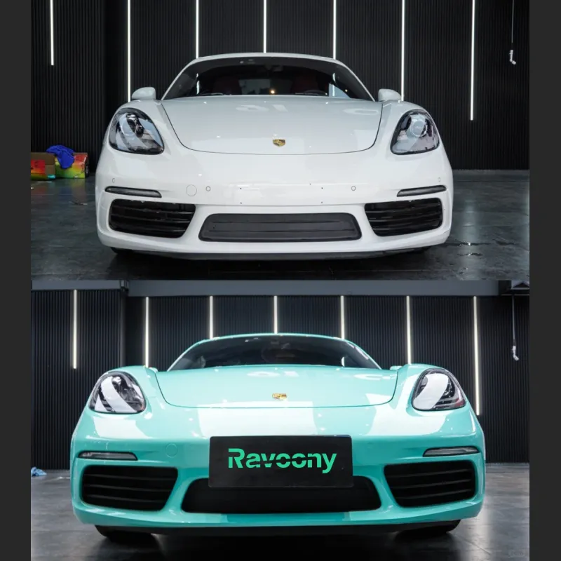 Ravoony Plus Glossy Tiffany Blue Car Vinyl Wrap