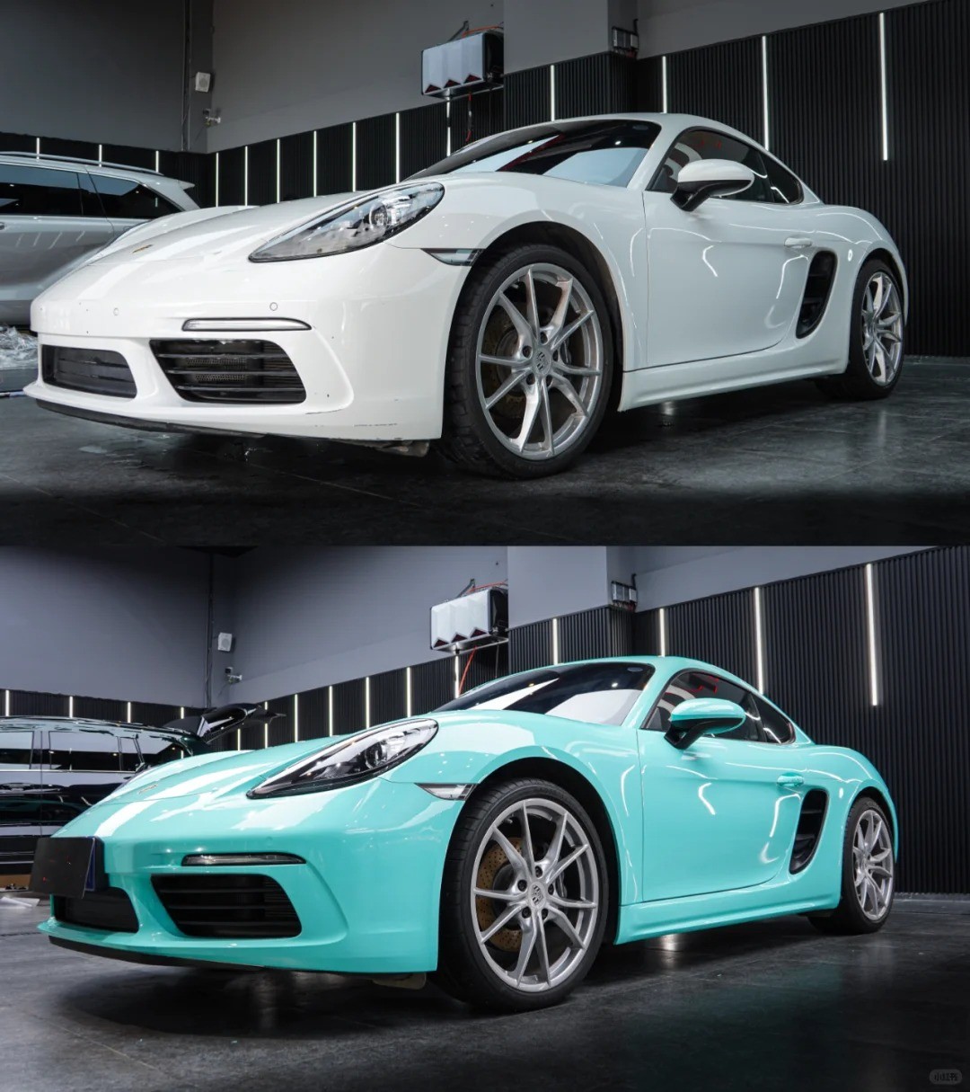 Ravoony Plus Glossy Tiffany Blue Car Vinyl Wrap