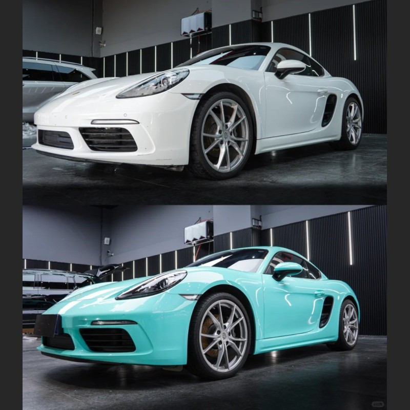 Ravoony Plus Glossy Tiffany Blue Car Vinyl Wrap