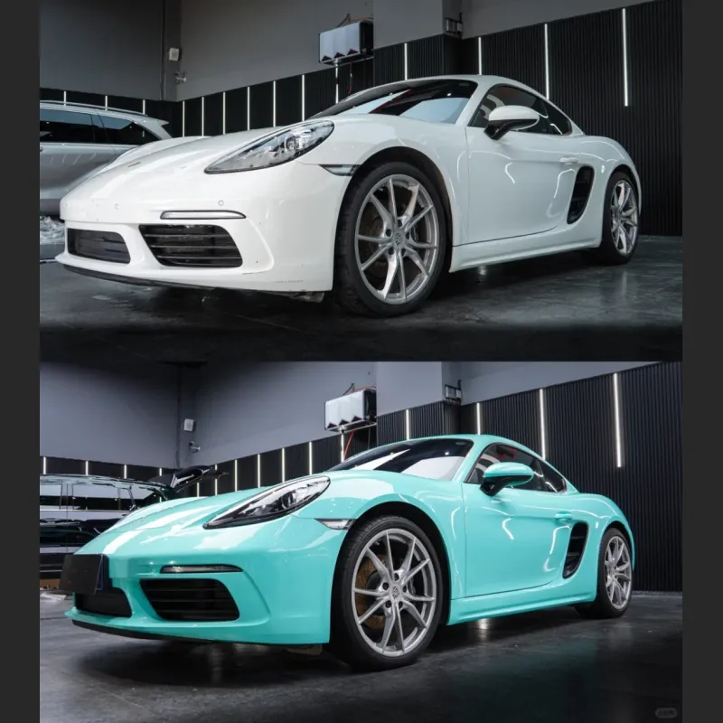 Ravoony Plus Glossy Tiffany Blue Car Vinyl Wrap