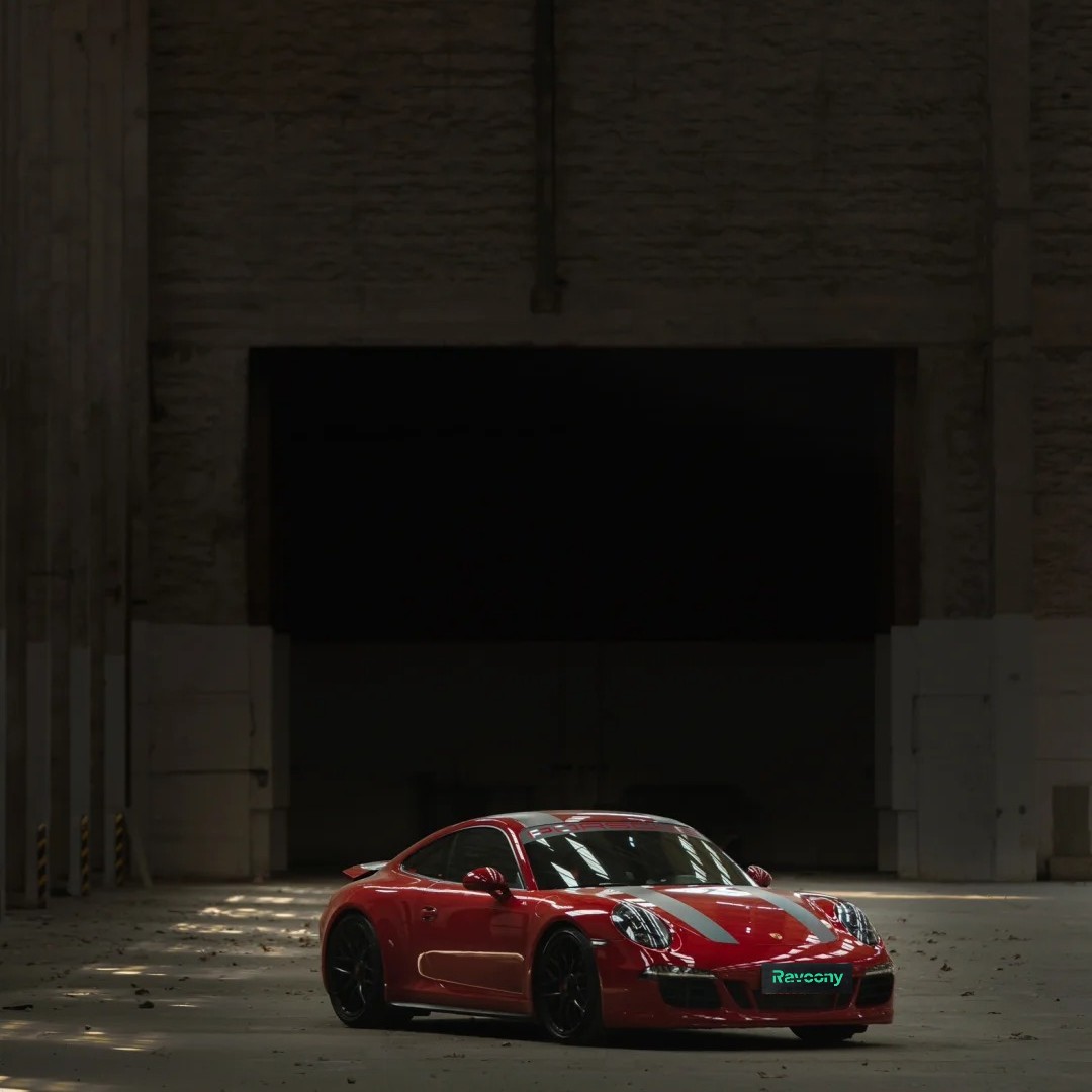 Ravoony Plus Porsche Gloss Carmine Red Vinyl Car Wrap