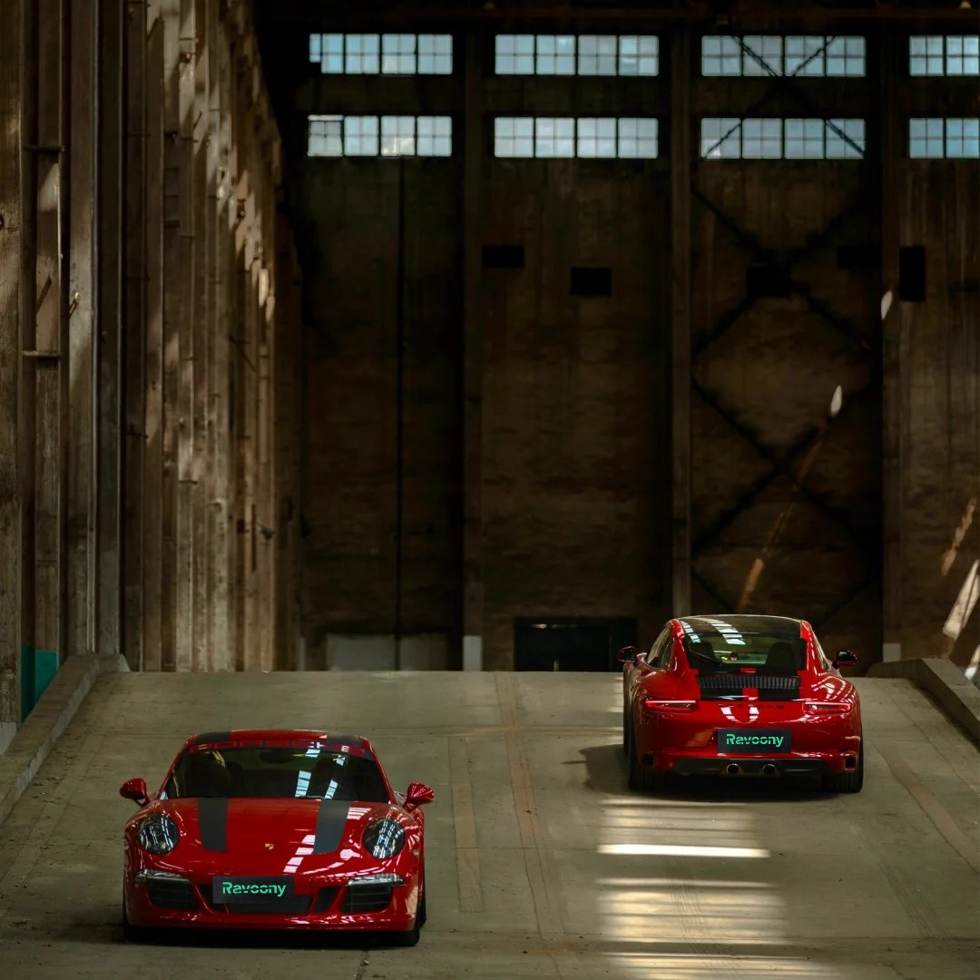 Ravoony Plus Porsche Gloss Carmine Red Vinyl Car Wrap