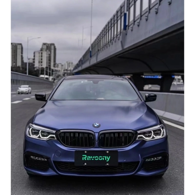 Ravoony Plus Pure Metallic Midnight Blue Vinyl Wrap 02