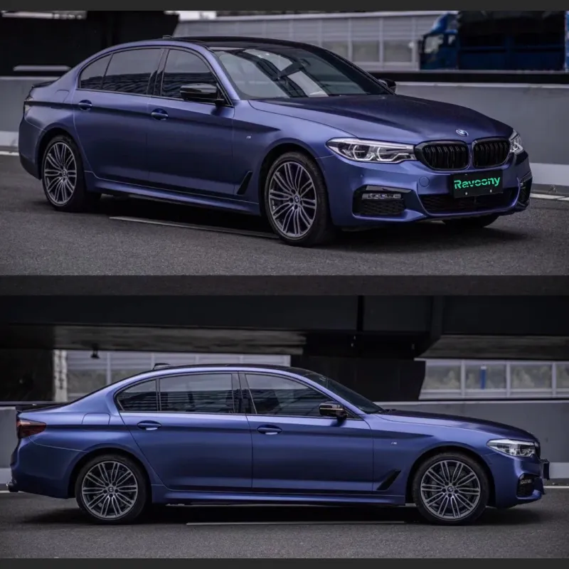 Ravoony Plus Pure Metallic Midnight Blue Vinyl Wrap