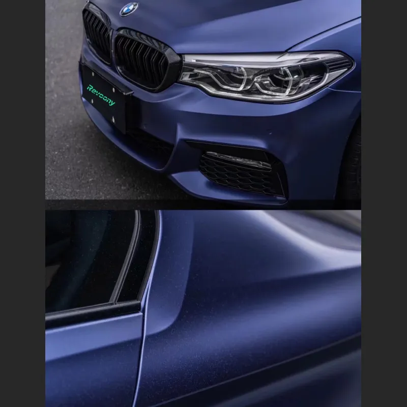 Ravoony Plus Pure Metallic Midnight Blue Vinyl Wrap