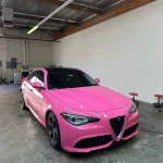 Ravoony Plus PET Glossy Princess Pink Vinyl Car Wrap 
