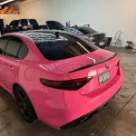 Ravoony Plus PET Glossy Princess Pink Vinyl Car Wrap 