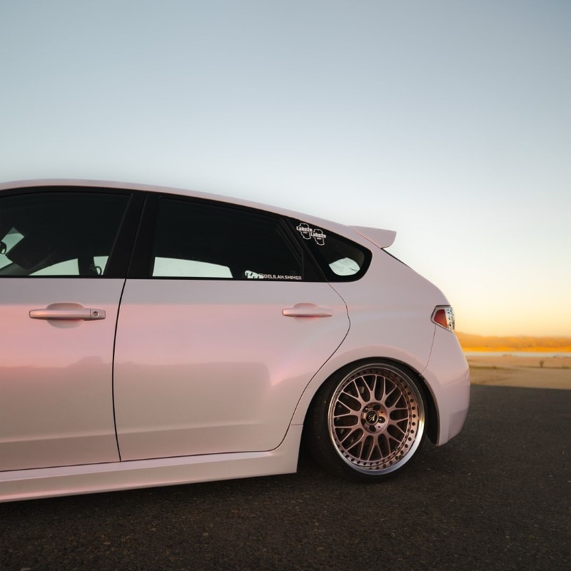 Ravoony Plus Glossy Flower Pink Car Wrap