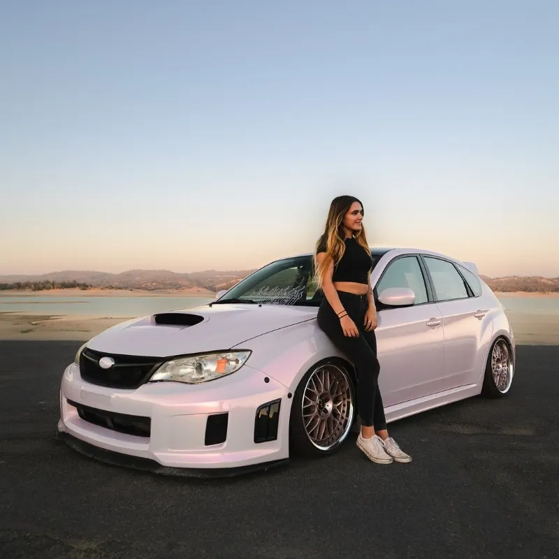 Ravoony Plus Glossy Flower Pink Car Wrap