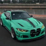 Ravoony Plus Glossy Porsche Light Green Car Wrap