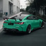Ravoony Plus Glossy Porsche Light Green Car Wrap
