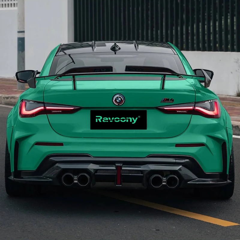 Ravoony Plus PET Glossy Porsche Light Green Car Wrap