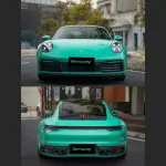 Ravoony Plus Glossy Porsche Light Green Car Wrap