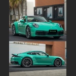 Ravoony Plus PET Glossy Porsche Light Green Car Wrap