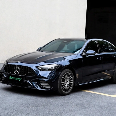 Ravoony Plus Glossy Metallic Spar Black Blue Vinyl Wrap 02