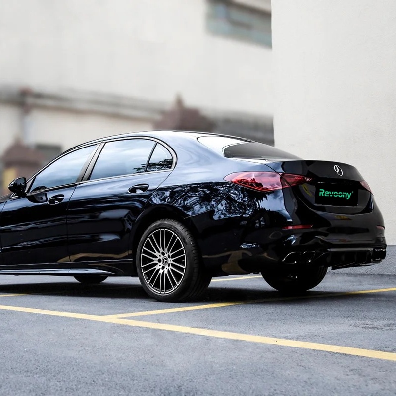 Ravoony Plus Glossy Metallic Spar Black Blue Vinyl Wrap