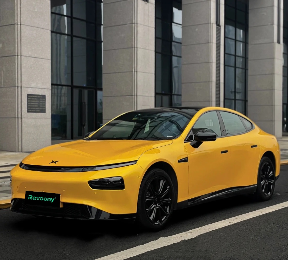  Ravoony Plus Glossy Metallic Yellow Car Wrap