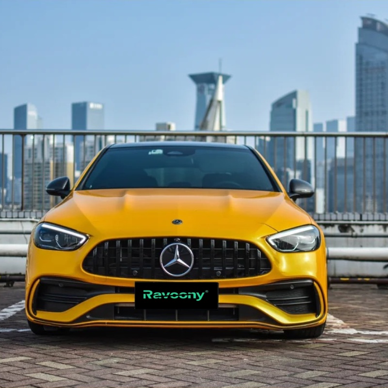  Ravoony Plus Glossy Metallic Yellow Car Wrap