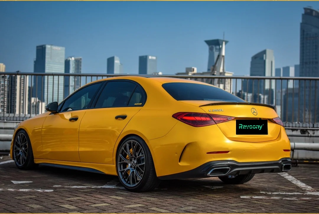  Ravoony Plus Glossy Metallic Yellow Car Wrap