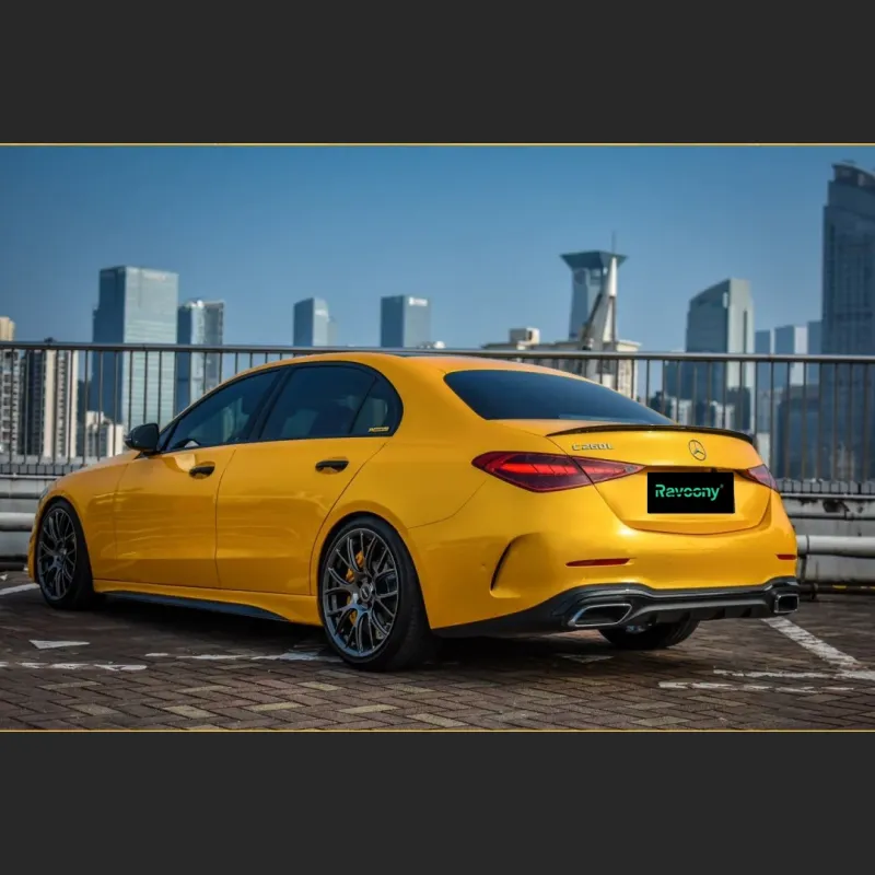  Ravoony Plus Glossy Metallic Yellow Car Wrap