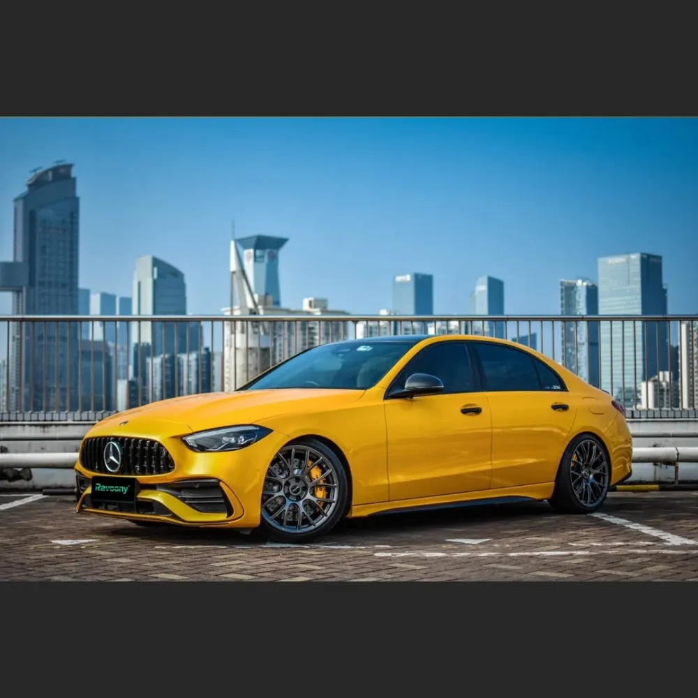  Ravoony Plus Glossy Metallic Yellow Car Wrap