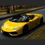  Ravoony Plus Glossy Metallic Yellow Car Wrap