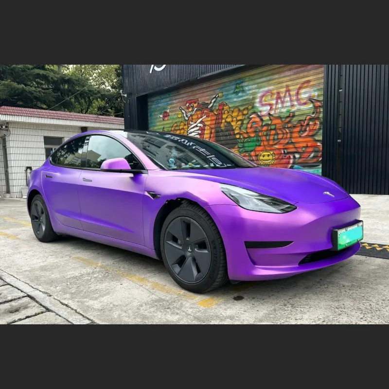 Ravoony Plus Matte Metallic Diamond Purple Gold Chameleon Wrap