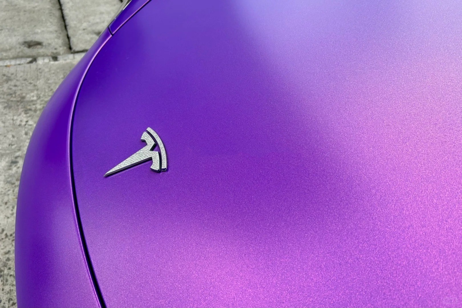 Ravoony Plus Matte Metallic Diamond Purple Gold Chameleon Wrap