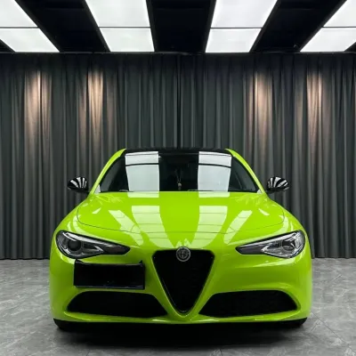 Ravoony Basic Gloss Apple Green Car Wrap 02