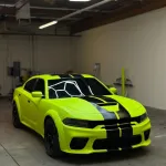 Ravoony Plus Ultimate Flat Fluorescence Yellow Car Vinyl Wrap