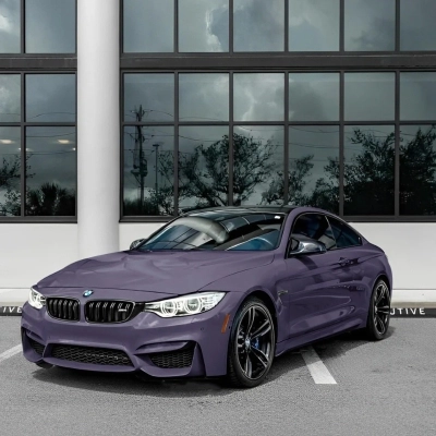 Ravoony Plus PET Glossy Negroni Purple Car Vinyl Wrap 02