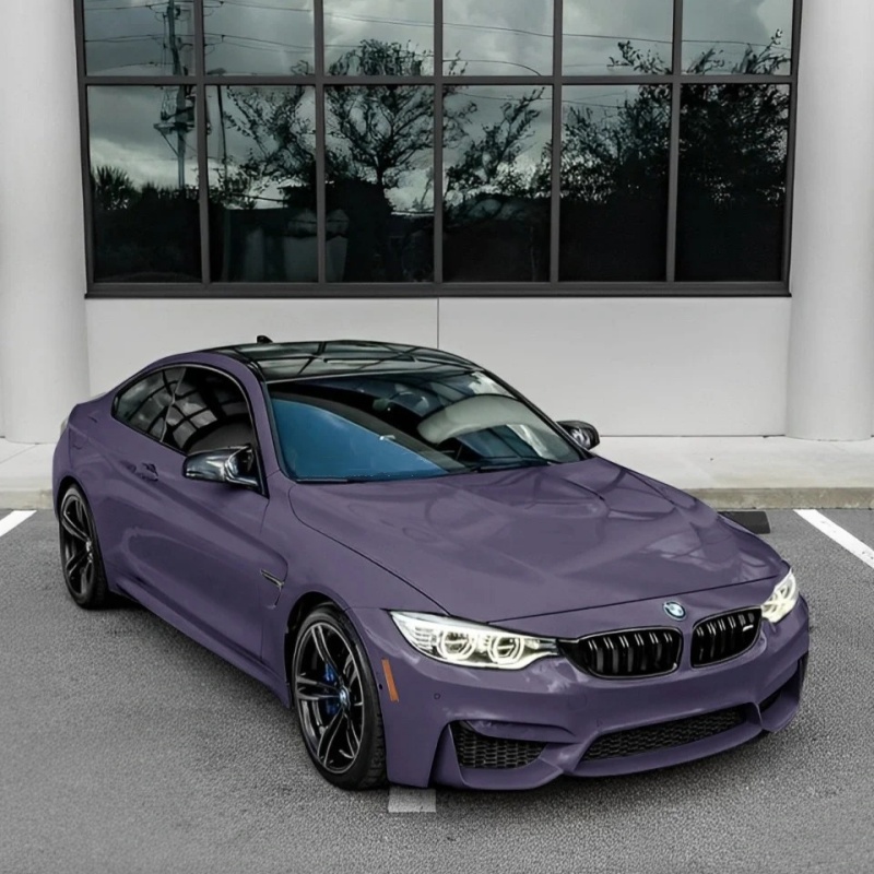 Ravoony Plus PET Glossy Negroni Purple Car Vinyl Wrap