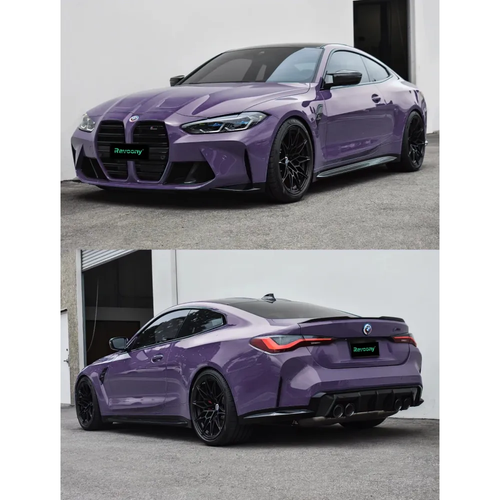 Ravoony Plus PET Glossy Negroni Purple Car Vinyl Wrap