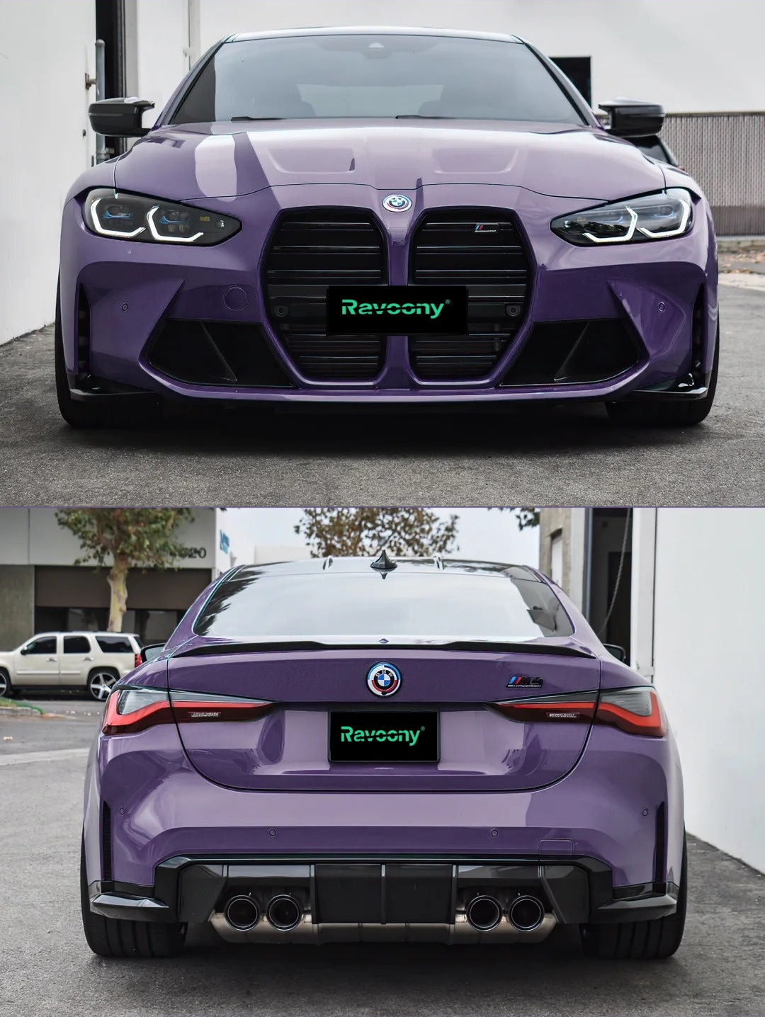 Ravoony Plus PET Glossy Negroni Purple Car Vinyl Wrap