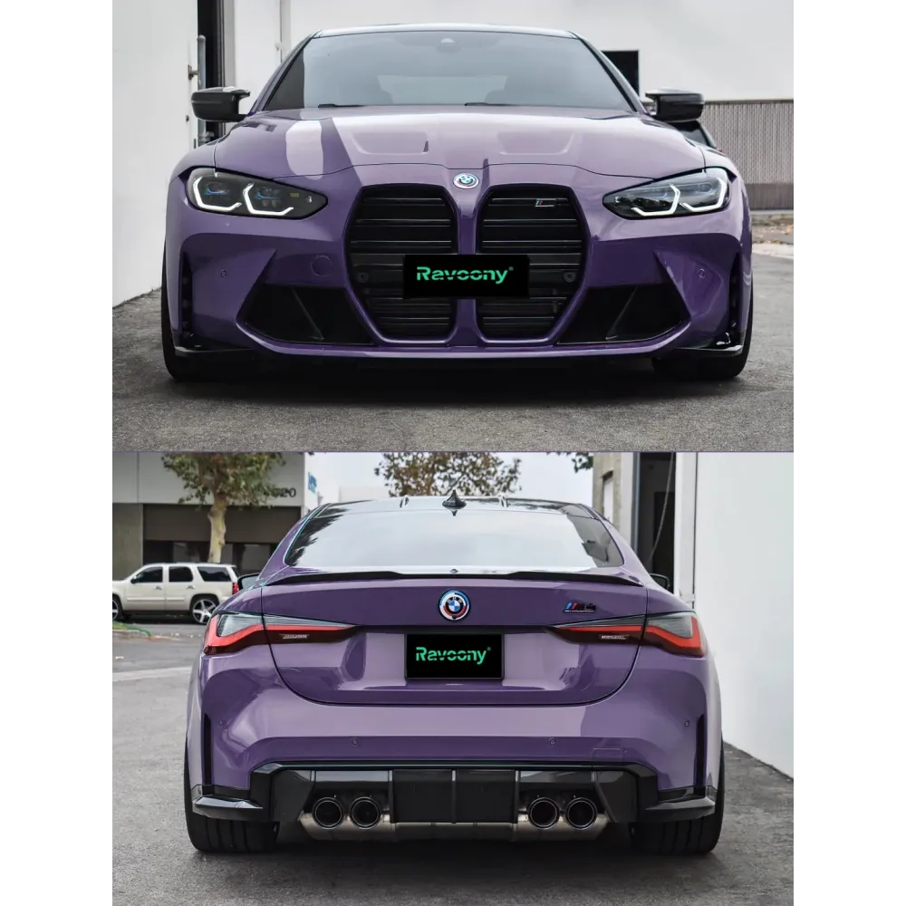 Ravoony Plus PET Glossy Negroni Purple Car Vinyl Wrap