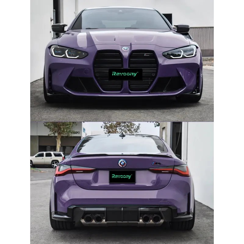 Ravoony Plus Glossy Negroni Purple Car Vinyl Wrap