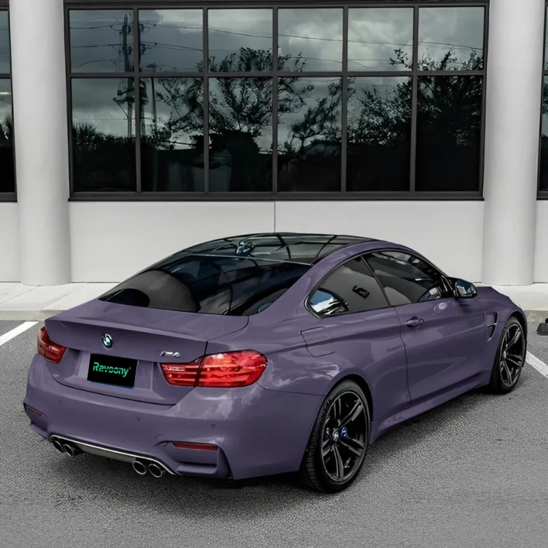 Ravoony Plus PET Glossy Negroni Purple Car Vinyl Wrap