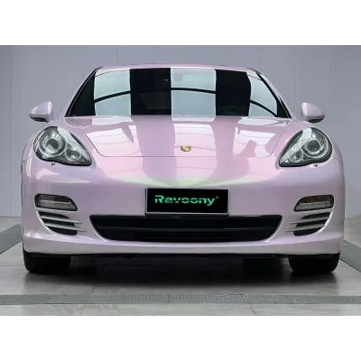 Ravoony Plus Glossy Twin Peach Pink Green Car Wrap 02