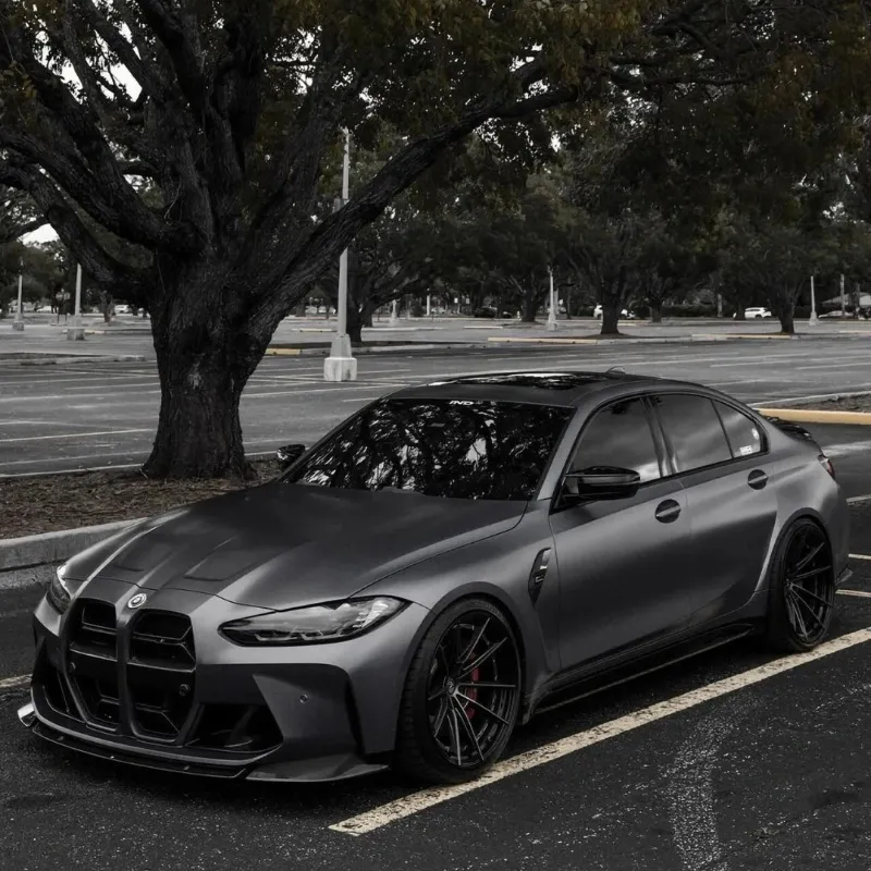 Ravoony Plus Matte AMG Grey Car Vinyl Wrap