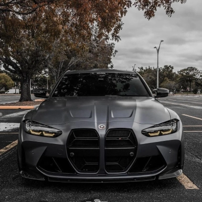 Ravoony Plus PET Matte AMG Grey Car Vinyl Wrap 02